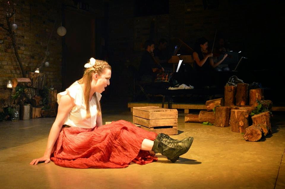 Naomi Sturges as Galatea in Eboracum Baroque's Acis and Galatea at the Grimeborn Festival - Photo Hannah Taylor