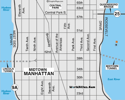 Map of Midtown Manhattan Area - Midtown Manhattan Map%25281%2529 