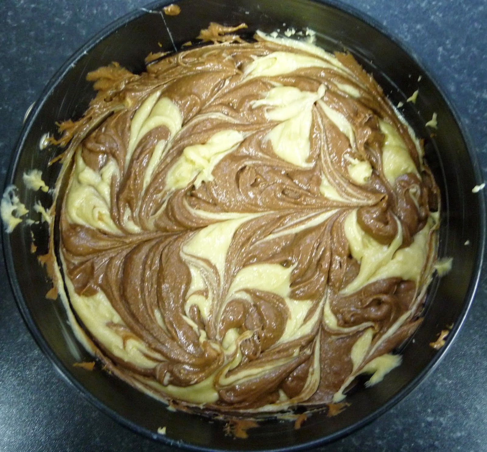 Something to look forward to Recipe Chocolate salted caramel marble cake
