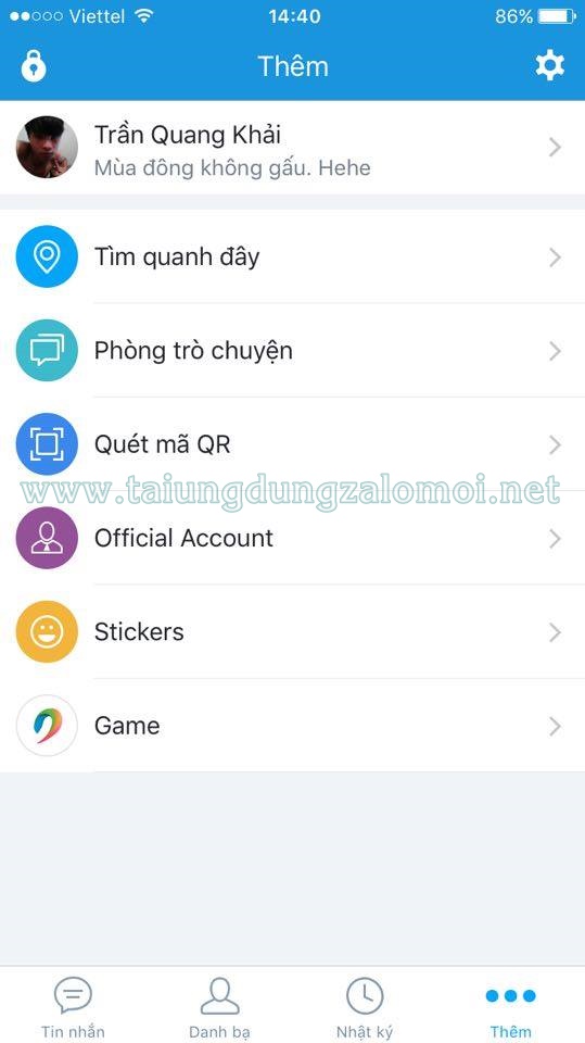 Chức năng "Tìm Quanh Đây" của zalo.