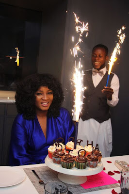 Friends throw birthday party for Omotola in Ghana (photos)