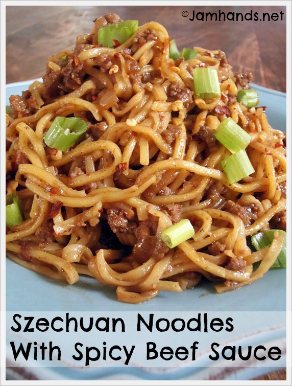 Szechuan Noodles With Spicy Beef Sauce