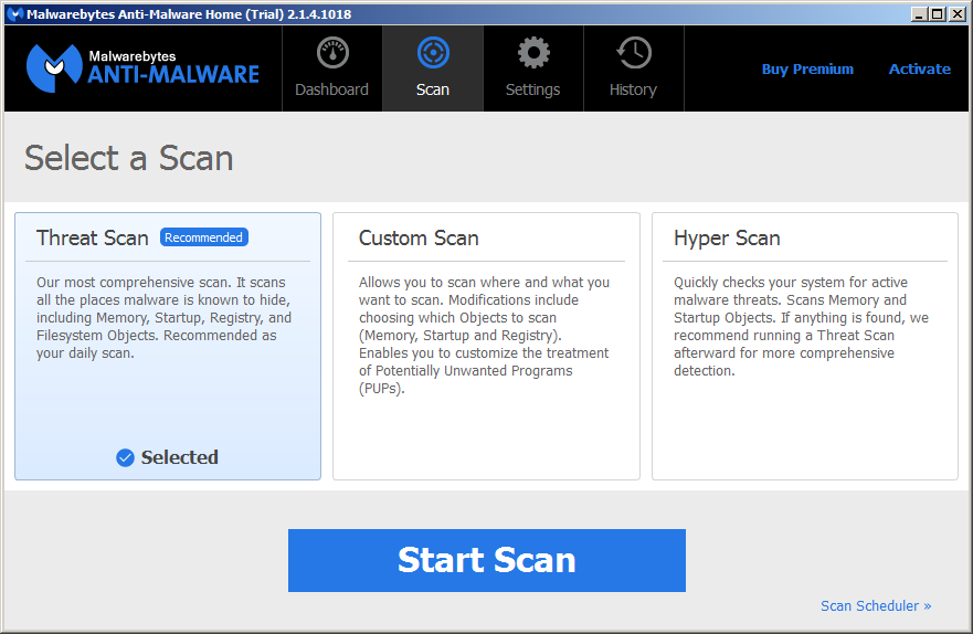Scan with Malwarebytes