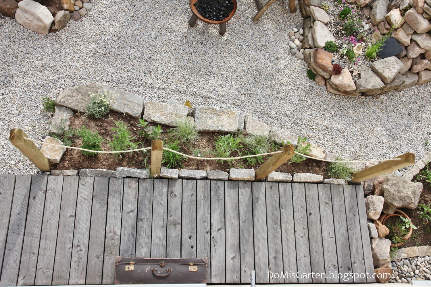 DoMis Garten Strandeck vorhernachher