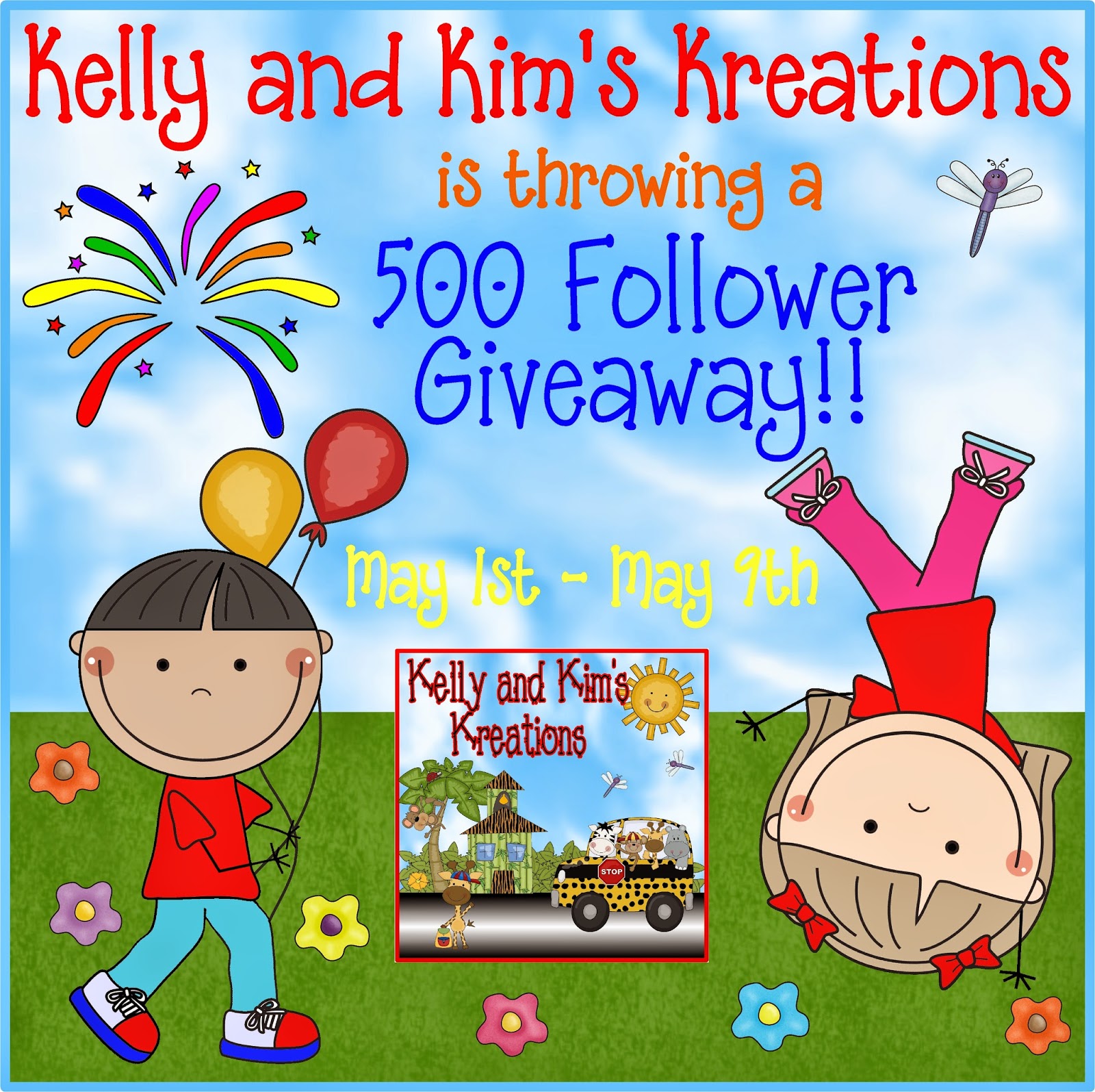 Kelly and Kim's Kindergarten Kreations: 500 Follower Giveaway!!