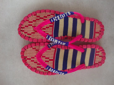 Kobby Amoa-Mensah kente sandals