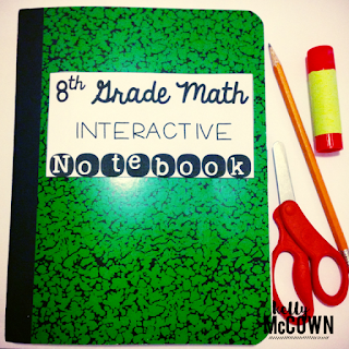Kelly McCown: 8th Grade Interactive Math Notebook BUNDLE