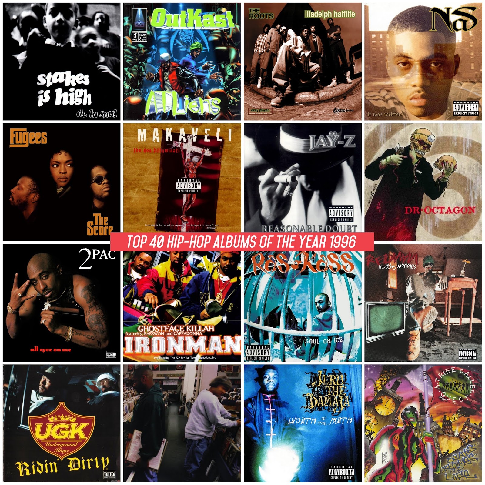 Top 40 Hip-Hop Albums of the Year 1996 | Mediafire / MEGA | 320 kbps ...