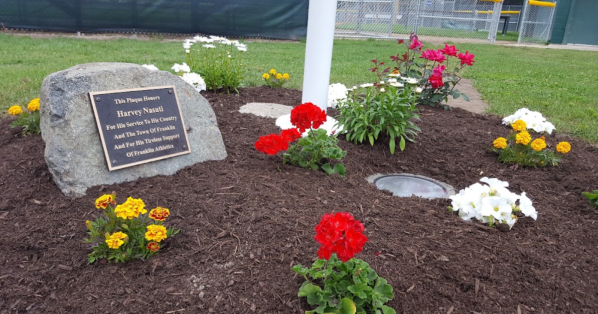 Franklin Matters Fletcher Field flag pole honors Harvey Nasuti