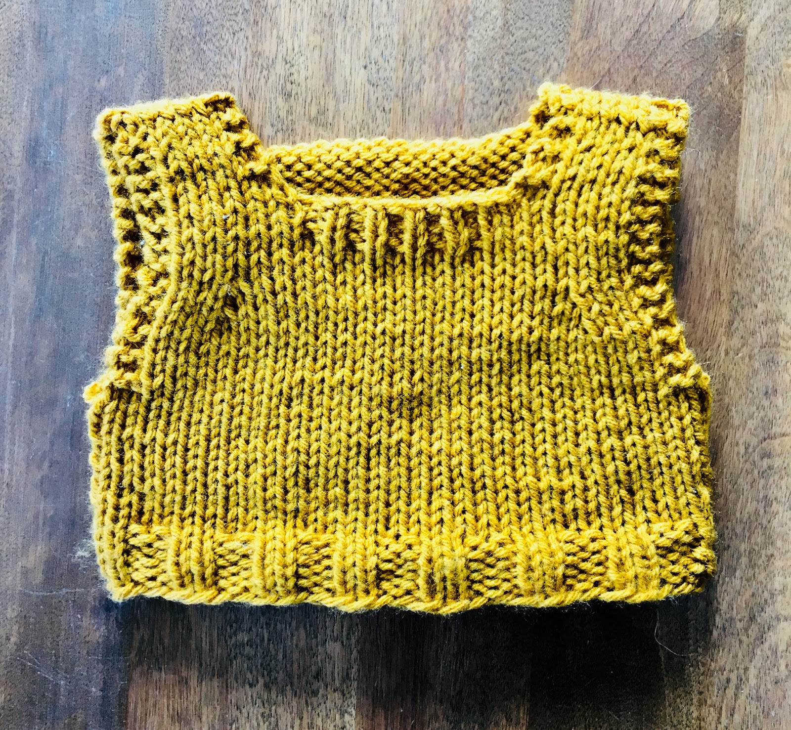 September Violets Knitted Teddy Bear Vest