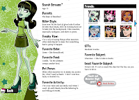 Monster High Bio Examples monster high: Las Nuevas Bios!