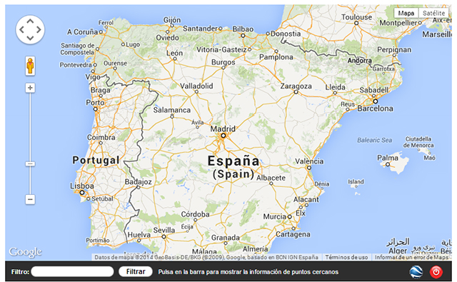 mapa electrolineras espana google mosingenieros