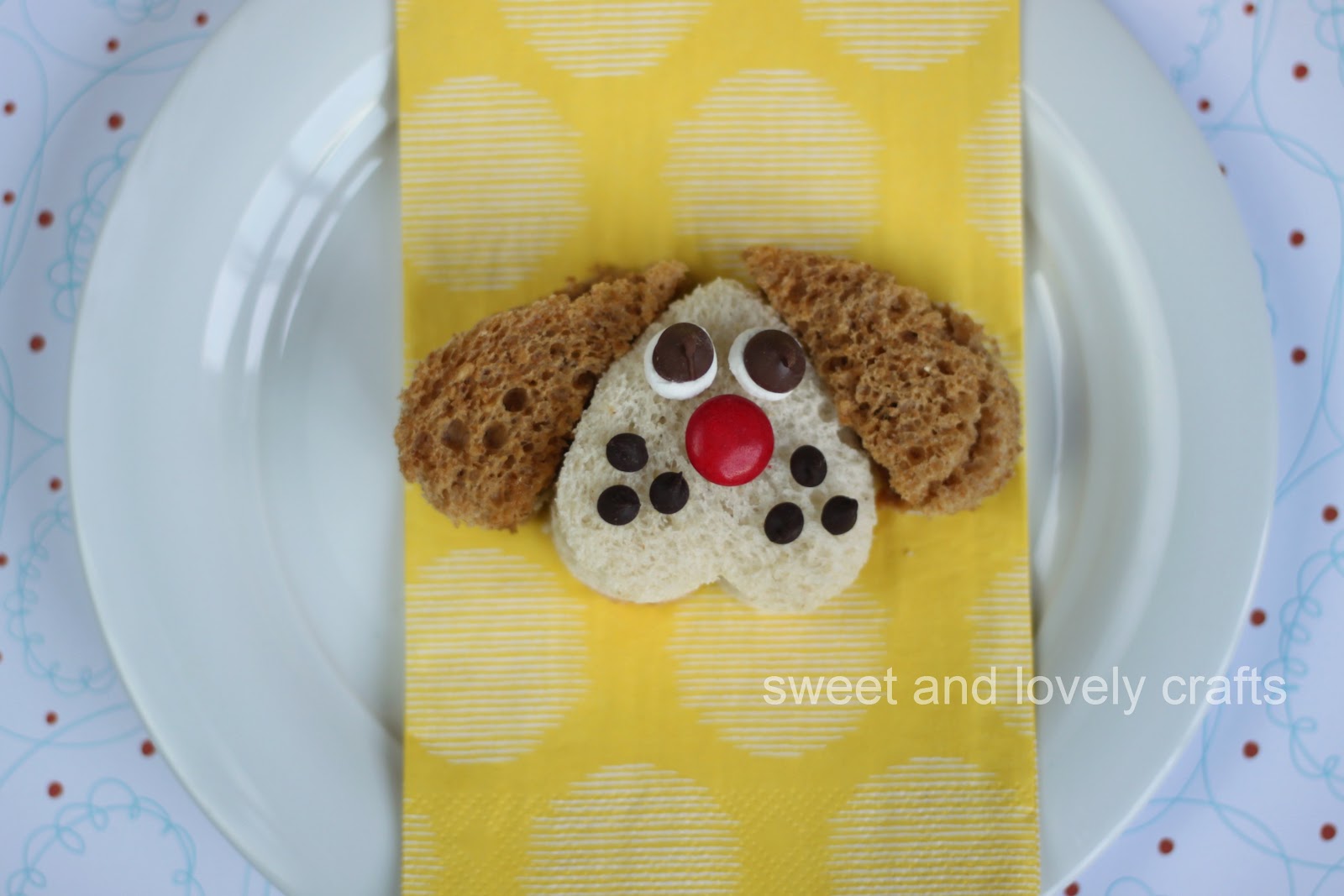 sweet and lovely crafts puppy dog sandwich