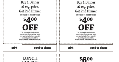 Coupons ~ Aap India Restaurant