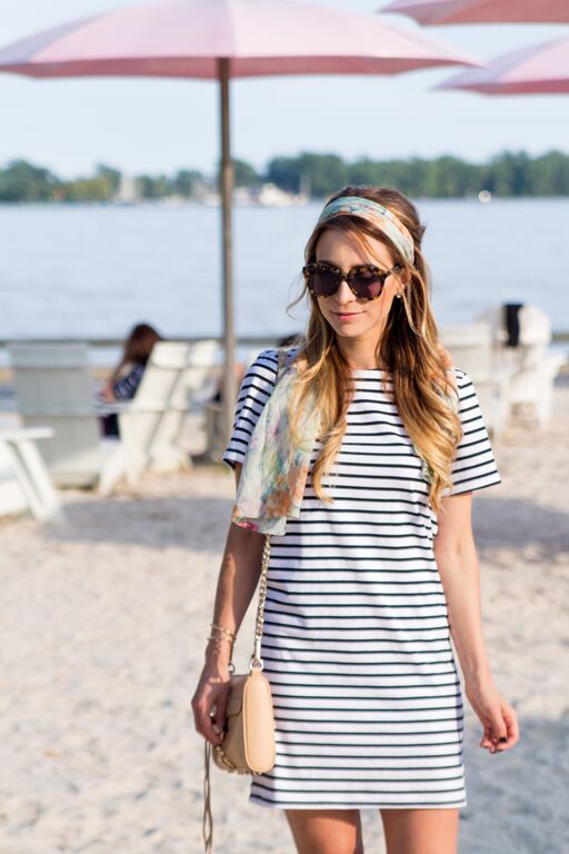 OOTD - Striped Dress At The Beach | La Petite Noob | A Toronto-Based ...