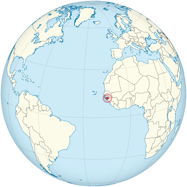 Letak negara Guinea-Bissau