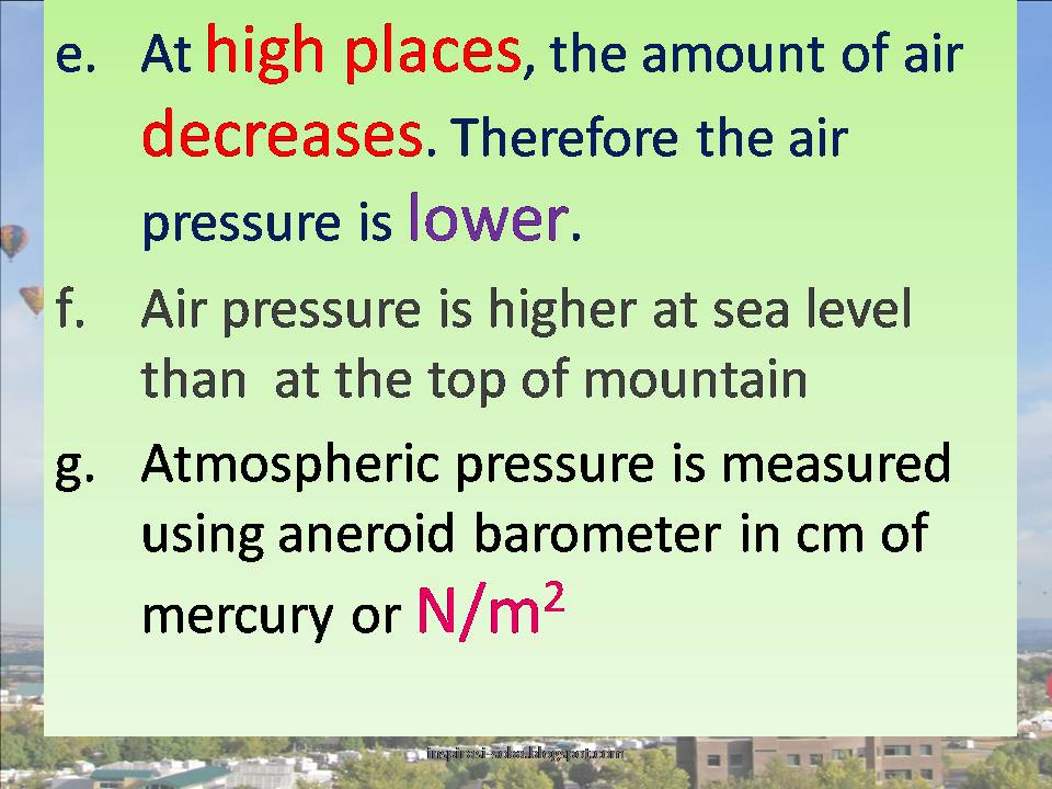 FORM 2 SCIENCEChapter 6 Air Pressure InspiRasiku
