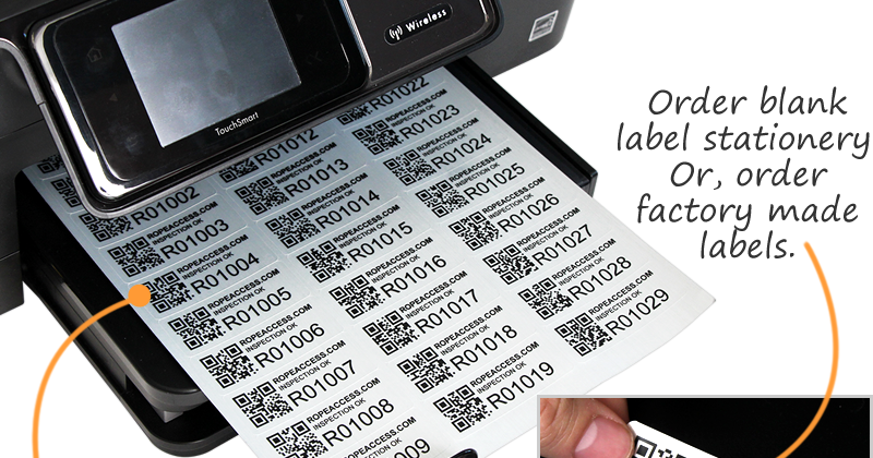 WRIGHT & WOOD : Fixed asset tag printers