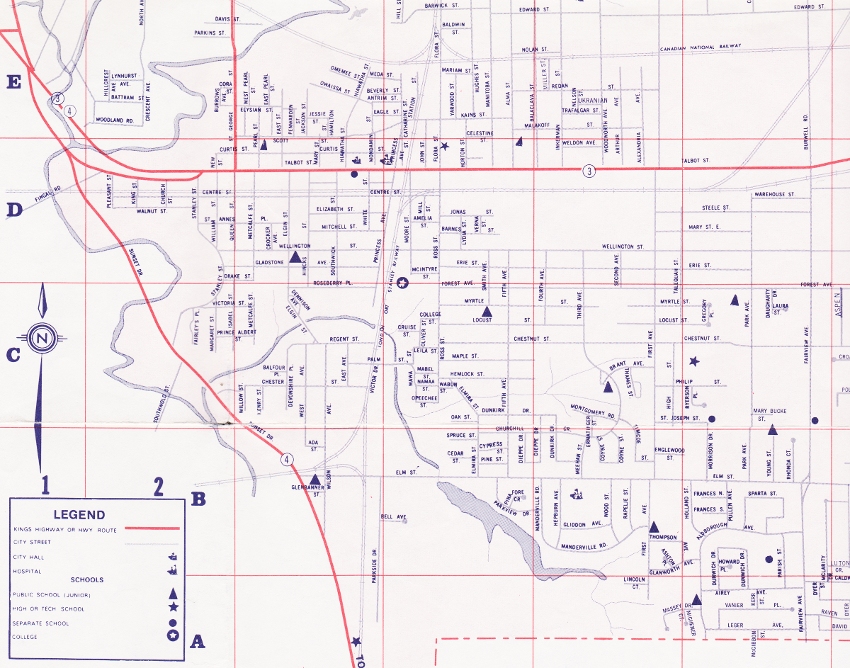 Map Of St Thomas Ontario Map Of California Coast Cities
