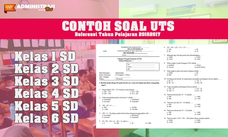 Contoh Soal UTS SD Kelas 1, 2, 3, 4, 5, 6 Semua Mata Pelajaran Referensi Revisi Terbaru Contoh Soal UTS SD Kelas 1, 2, 3, 4, 5, 6 Semua Mata Pelajaran Referensi Revisi Terbaru