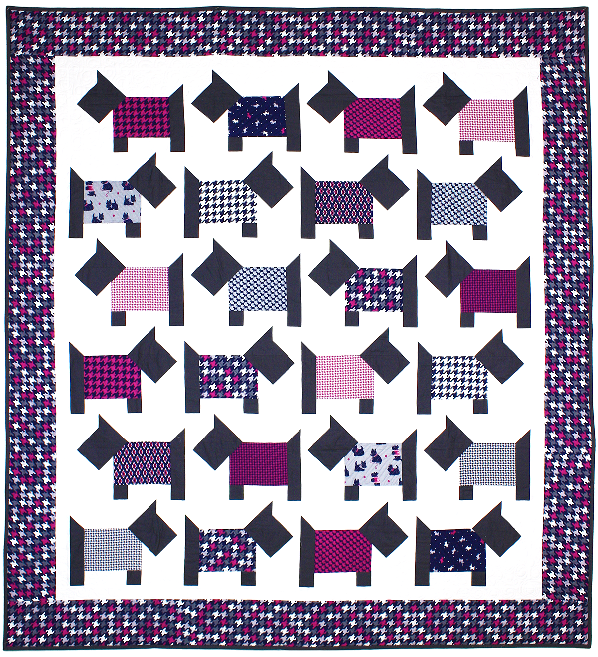 Quilt Inspiration: Free pattern day: Cat and Dog quilts!
