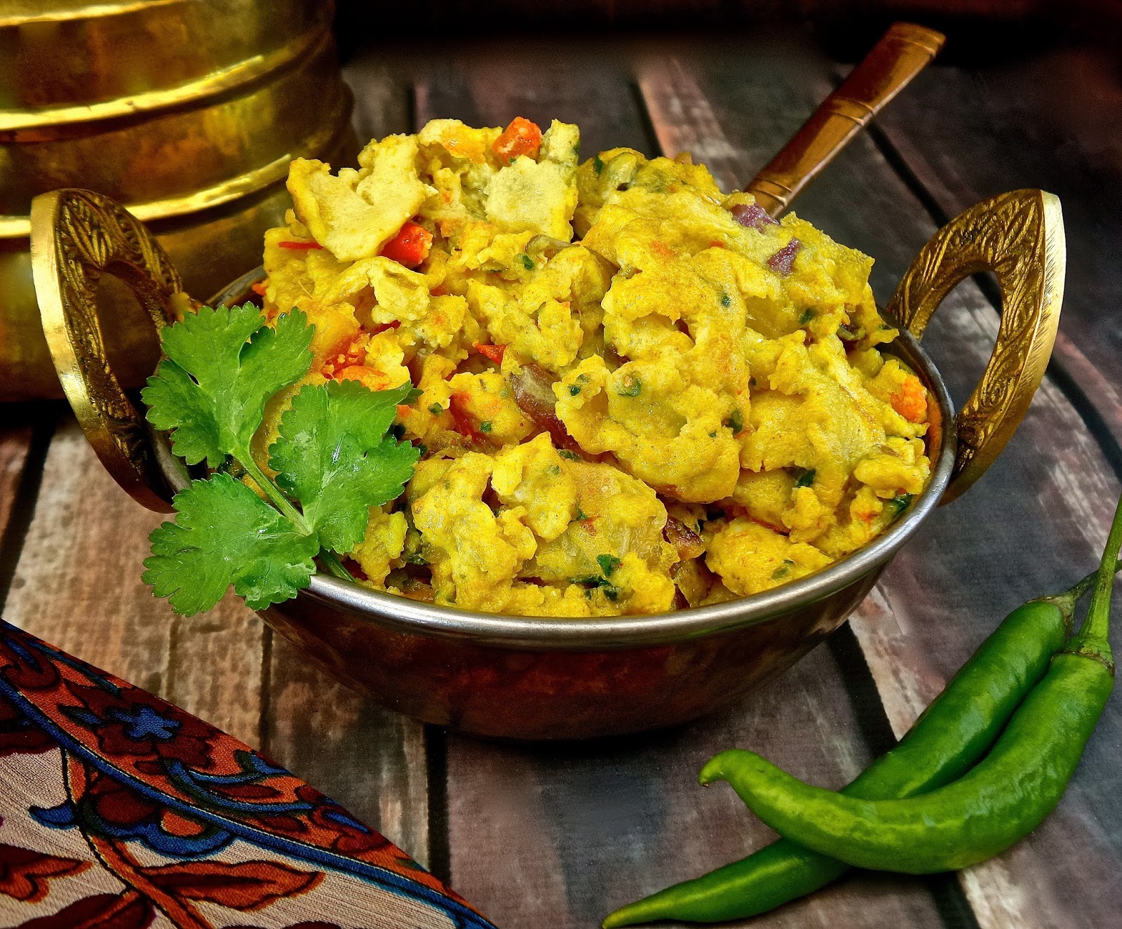 Keep Calm & Curry On Parsi Style Scrambled Eggs (Akuri)