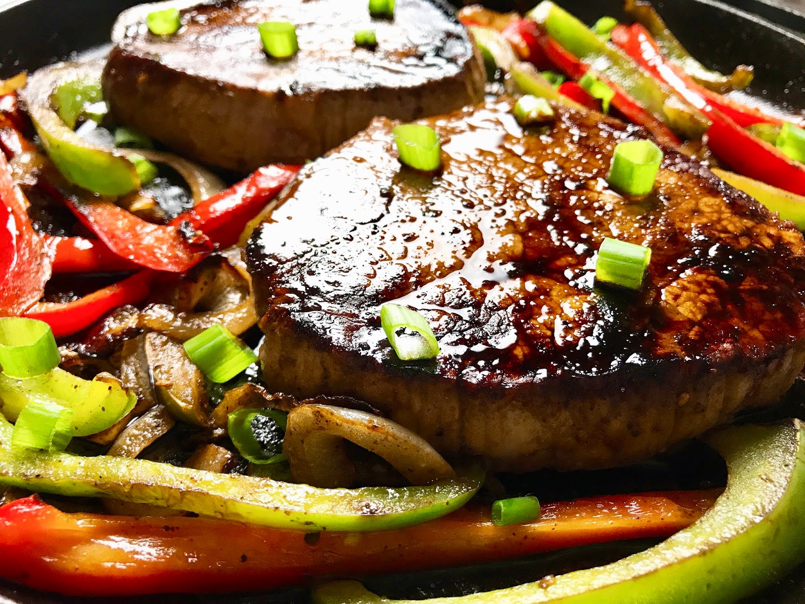 Fajita Steaks with Peppers and Onions