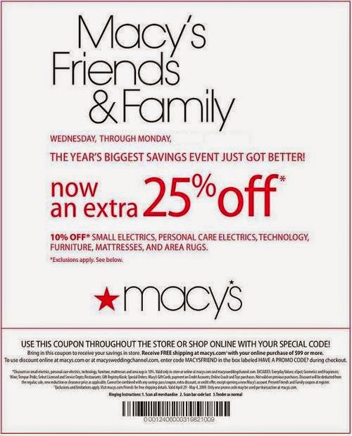 Free Printable Coupons: Macy's Coupons