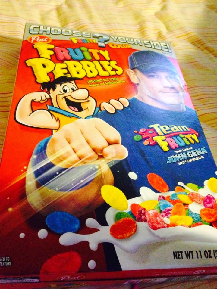 MamaBreak Cocoa Pebbles and Fruity Pebbles for an After School Snack!