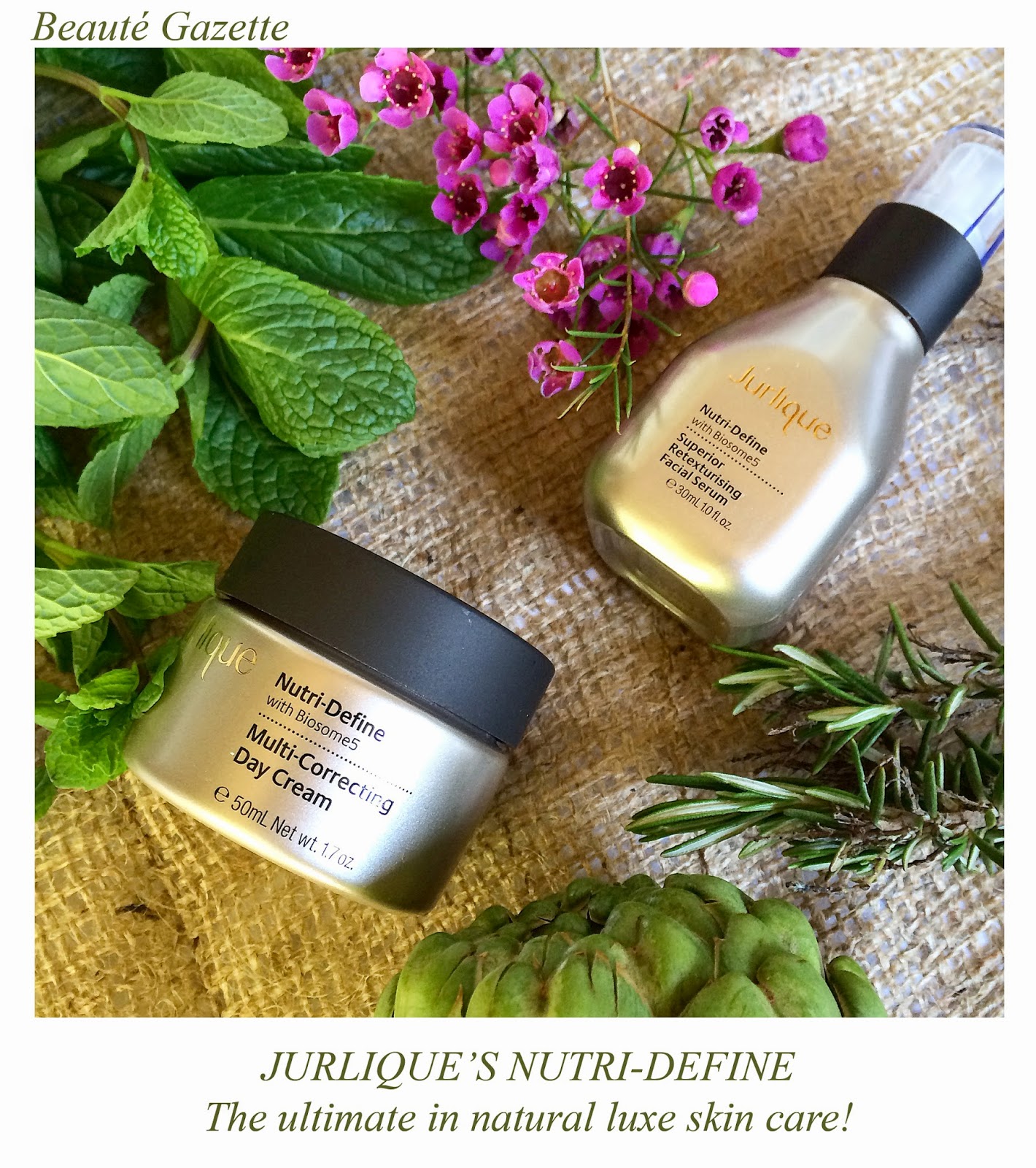Beauté Gazette Jurlique's new NutriDefine range raises the bar in natural luxe skin care.