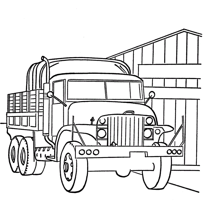 Transportation Coloring Sheets: Military Vehicles Coloring Pages Images