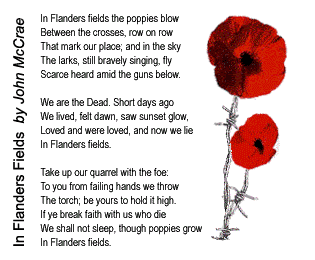 Remembrance Day, Poppy Day, Armistice Day or Veterans Day