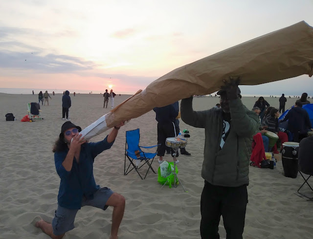 Omar Cherif at the Venice Beach Drum Circle — 11 February 2018
