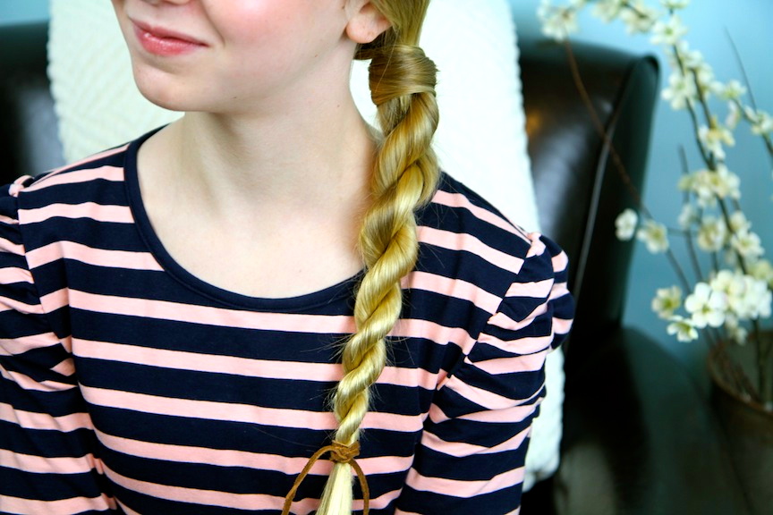 School Hairstyles HairWrapped Rope Braid Easy Hairstyles