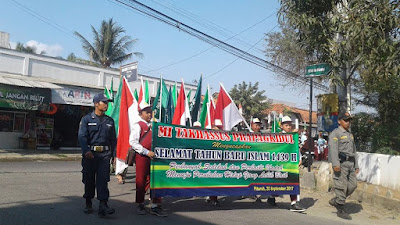 Sambut Tahun Baru Islam 1 Muharram 1439 Hijriyah , Ratusan Siswa MI Gelar Pawai Taaruf