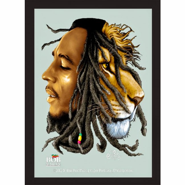 Espejo Bob Marley Lion