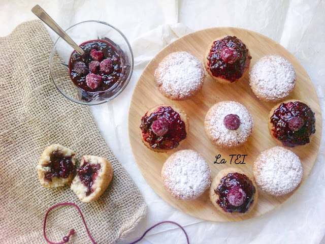 Muffin senza uova ne' latticini ai lamponi