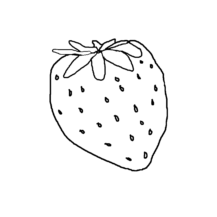 clipart fruits black and white - photo #7