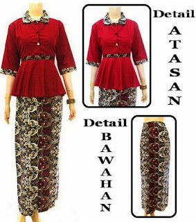 baju batik setelan muslim