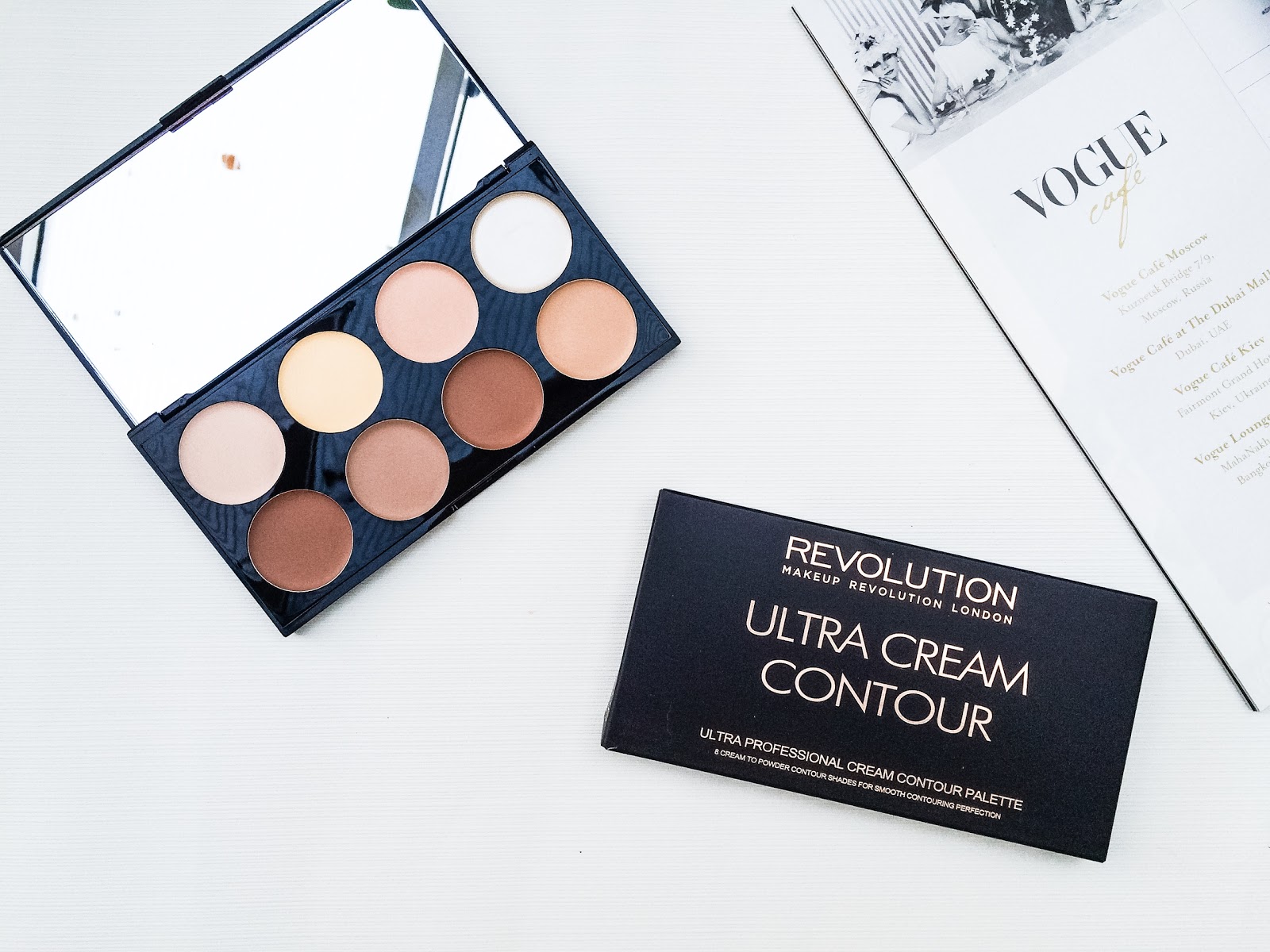 Makeup Revolution Ultra Cream Contour Palette Mascara and Maltesers UK Beauty Blog
