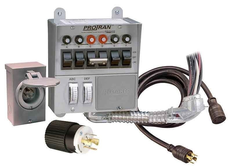  Transfer Switch, 10-Foot Power Cord, And Power Inlet Box For Up To 7,500-Watt Generators 