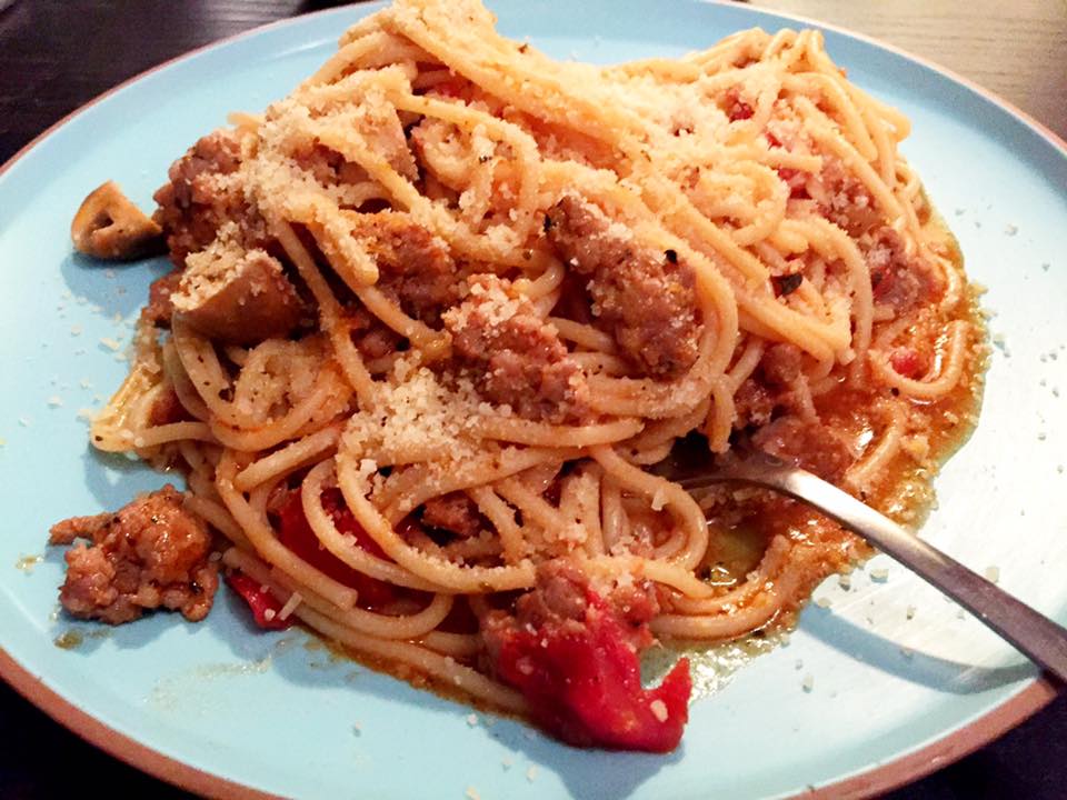 Sofrito In My Soul A Spoonful of Sofrito One pot Spaghetti with sausage!