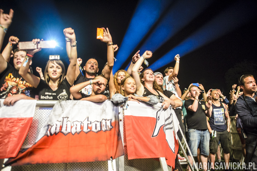 Sabaton crowd publika tłum publiczność Czad Festiwal polish panzer battalion