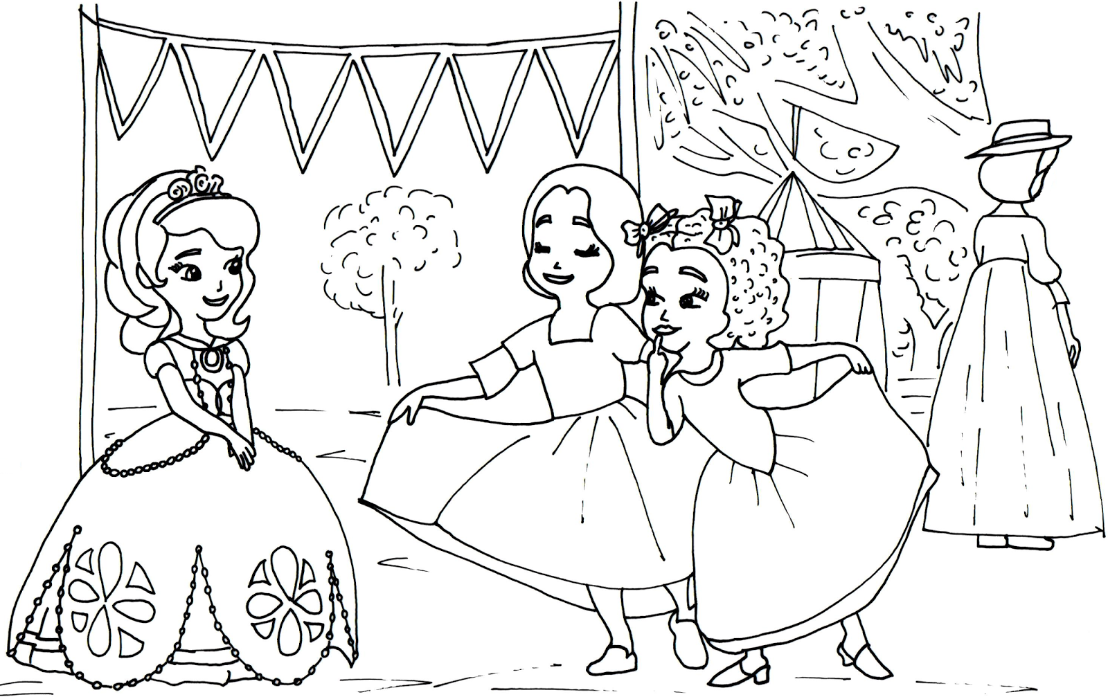 sofia the first coloring page for kids Coloring Draw