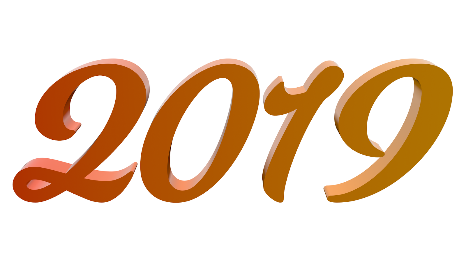 2019 New Year Free 3d Text Illustrations Windows 8 1 10 Guides
