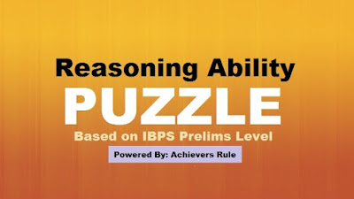 Expected Puzzles Sets for IBPS PO Exams