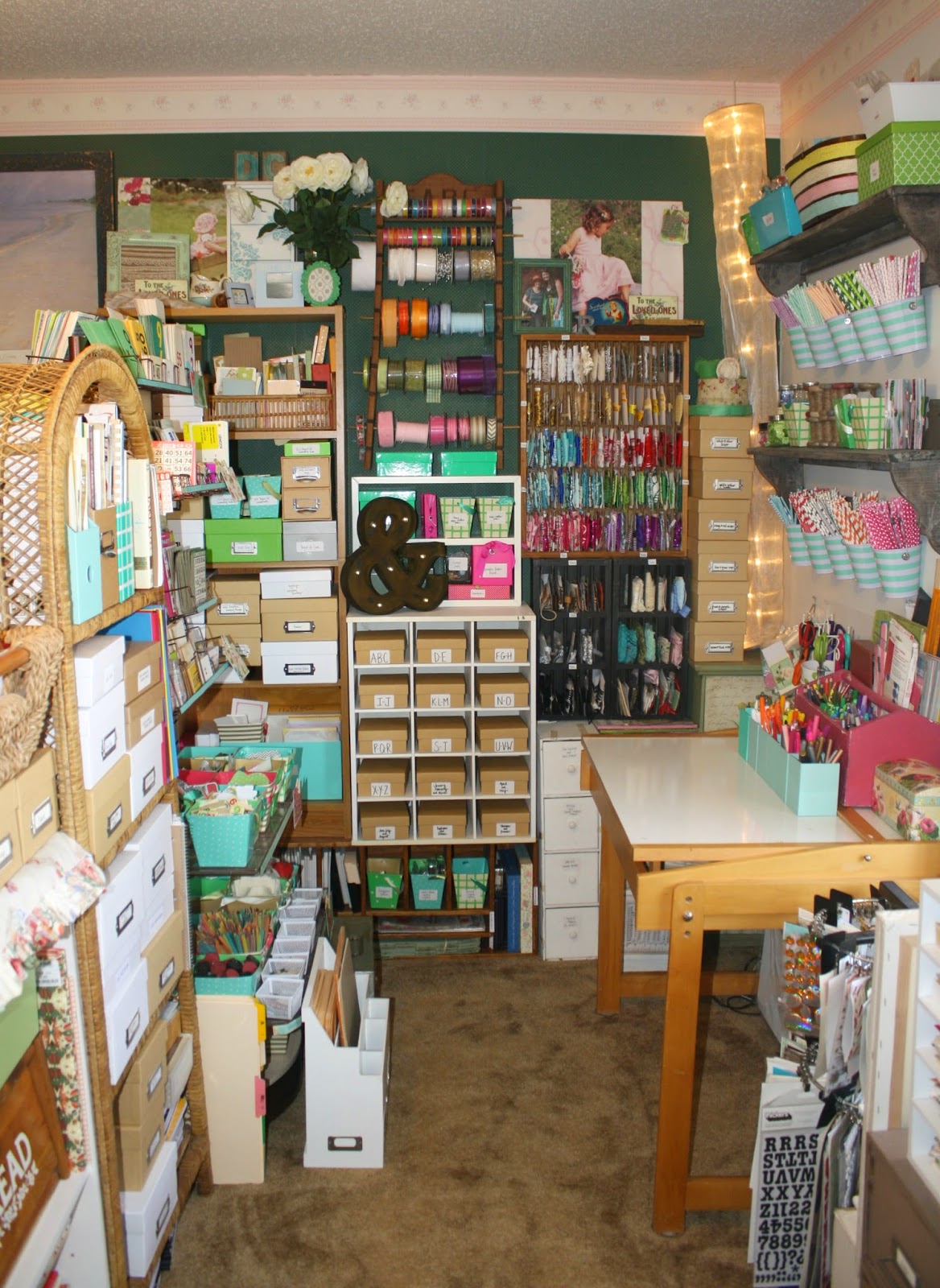 Craft and Sewing Room Storage and Organization
