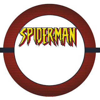 Toppers o Etiquetas de Spiderman para imprimir gratis.