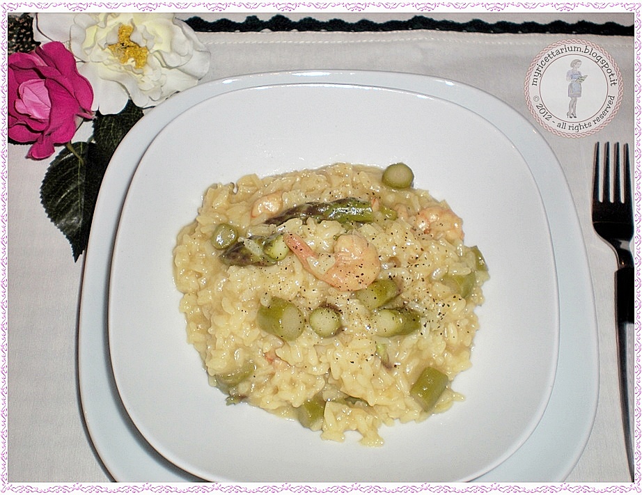 My Ricettarium Risotto con asparagi e gamberi