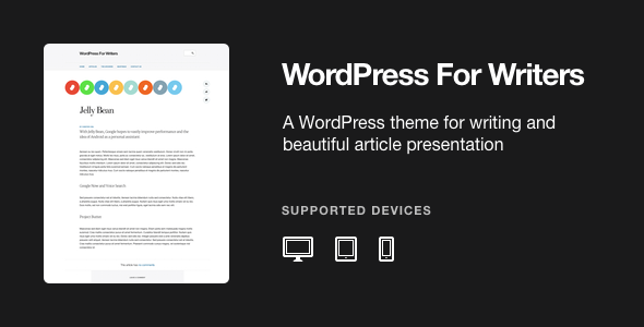WordPress For Writers Theme WordPress For Writers